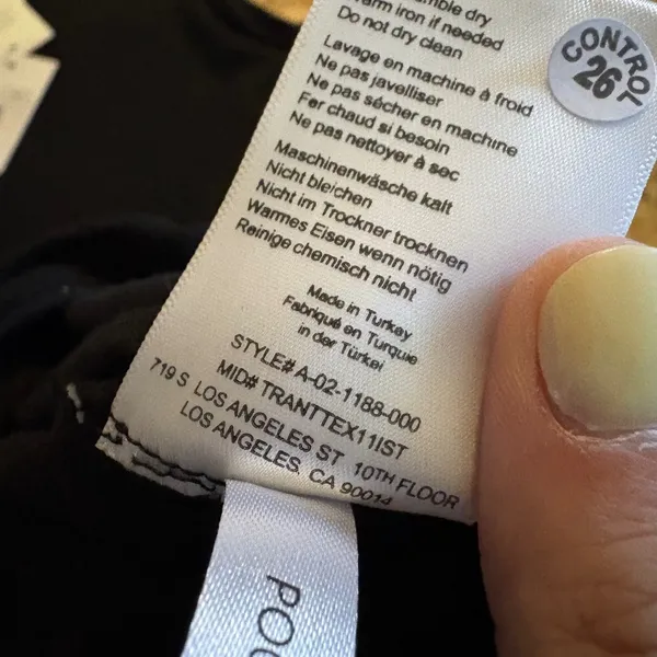 ANINE BING Black‎ T Shirt Dress Size Extra Small NWT - Image 8