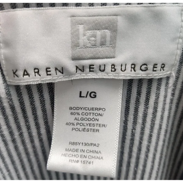 Karen Neuberger Women's Pajama Set Dog Print Sleepwear Top Pants L‎ - Image 6