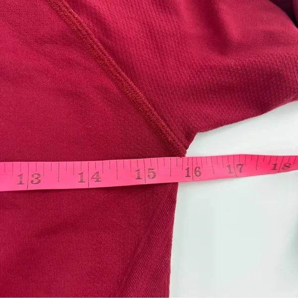 Athleta momentum seamless half zip red Long Sleeve Performance‎ Pullover Top S - Image 7