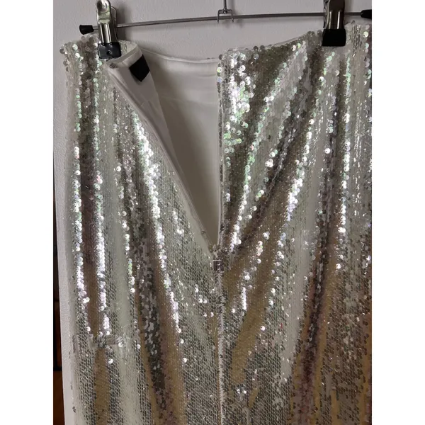ROTATE Birger Christensen White‎ Sequin Halter Top & Pencil Midi Skirt Set NWT - Image 12