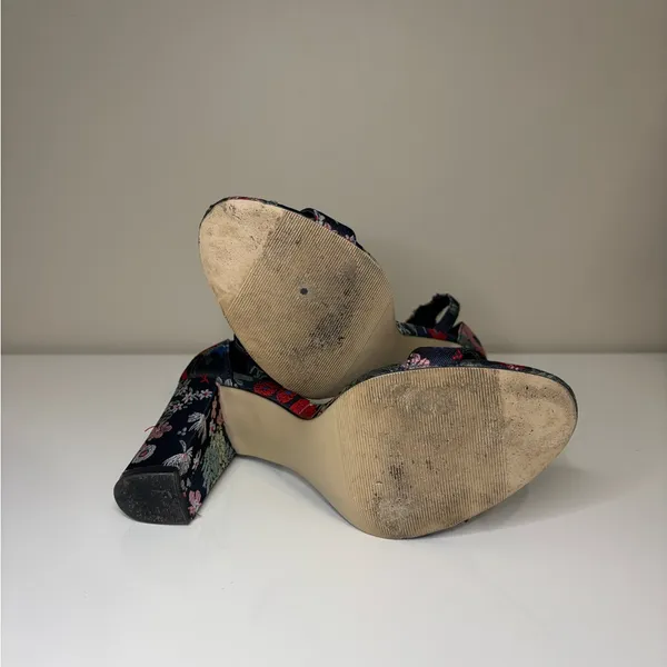 Madden Girl Bella Floral Embroidered Block Heels - Image 6