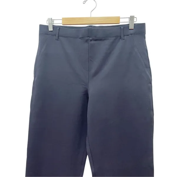 Quince Ultra Stretch Ponte Bootcut Pants Navy Blue Sz Large Work Career Capsule - Image 6