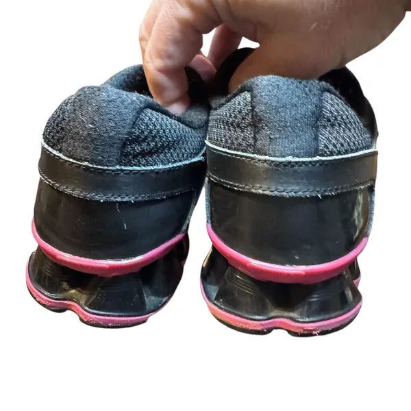 Nike Shox Running‎ Shoes Womens Size 7.5 Black Pink Silver Sneakers 472647-002 - Image 7