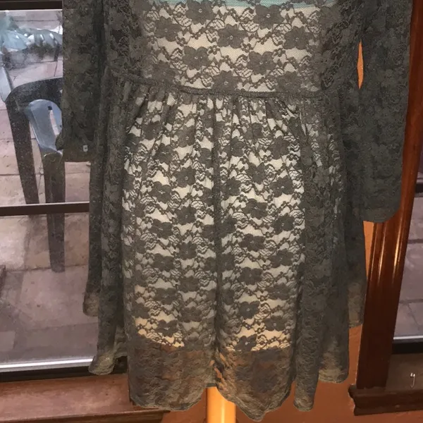 Dress gray lace - Image 5