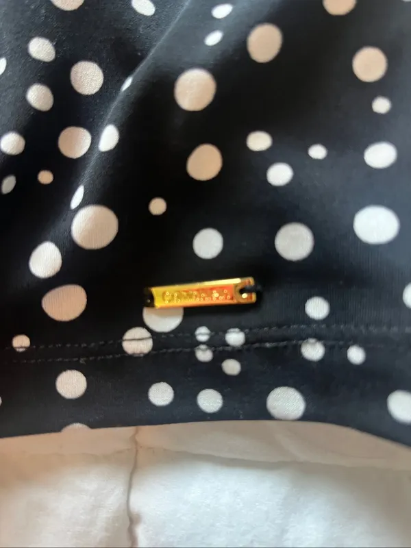 Calvin Klein Black & White Polka Dot Sleeveless Camisole - Image 3