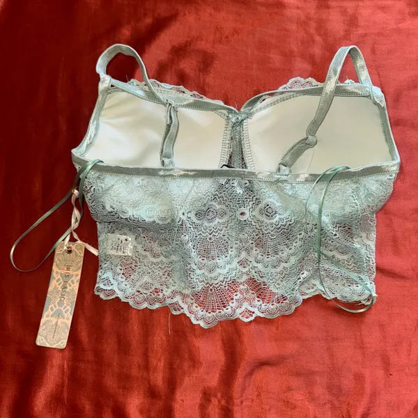 Iris Light Blue Lace Bustier - Image 2