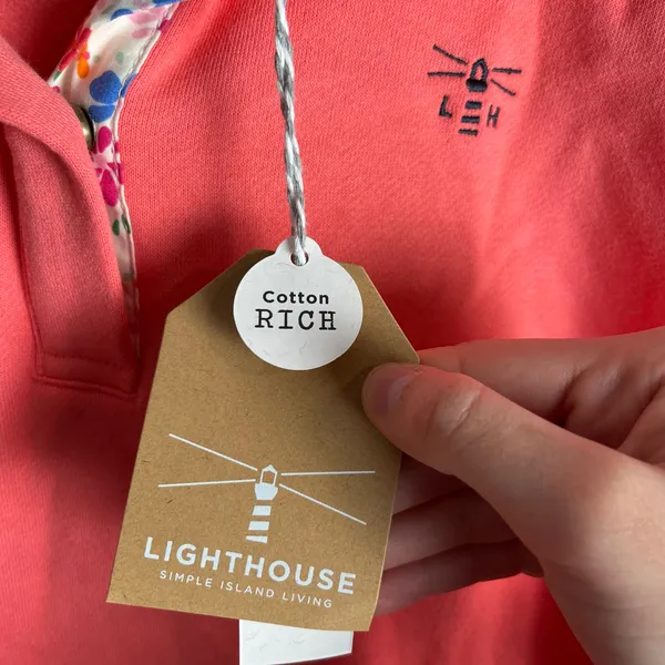 Lighthouse Women’s Coral‎ Long Sleeve Button Snap Pullover Size 6 New Pink - Image 10