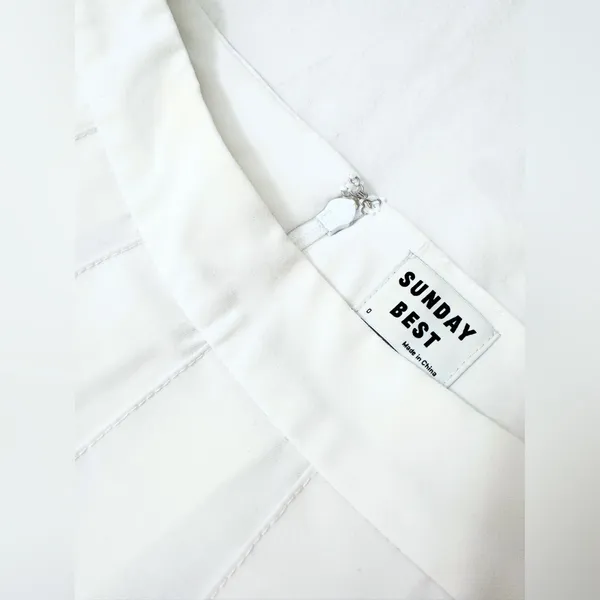 Aritzia Sunday Best Olive Mini Skirt - White - 0 - Image 5