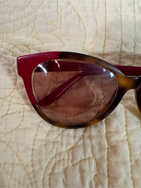 Maui Jim Sunshine Two-Tone Cat Eye Sunglasses in Burgundy Red and Brown - Image 13