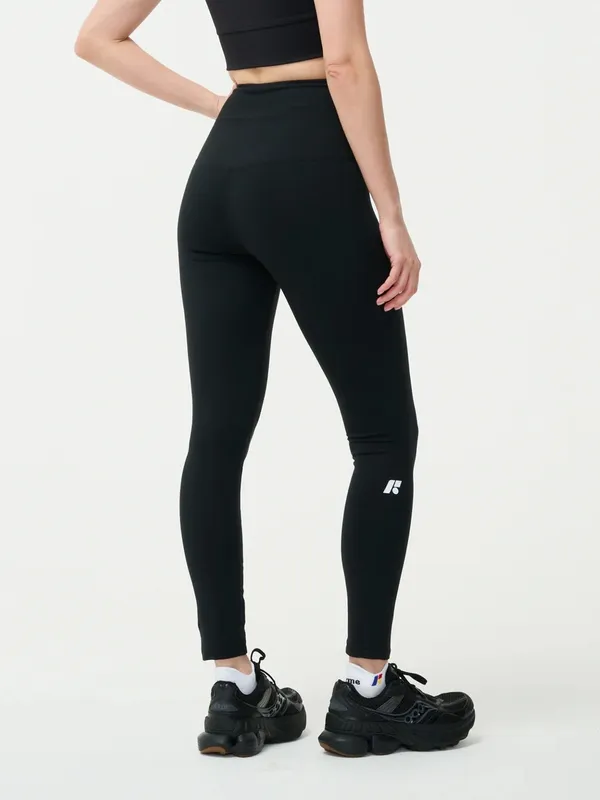 Forme Sculpt+ Leggings High Rise Pull On Obsidian Black Large Logo Fitness Gym - Image 2