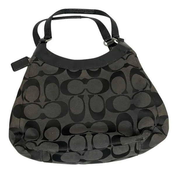 Coach Soho Signature Black Large Hobo Shoulder Bag E1271-F19251 - Image 5