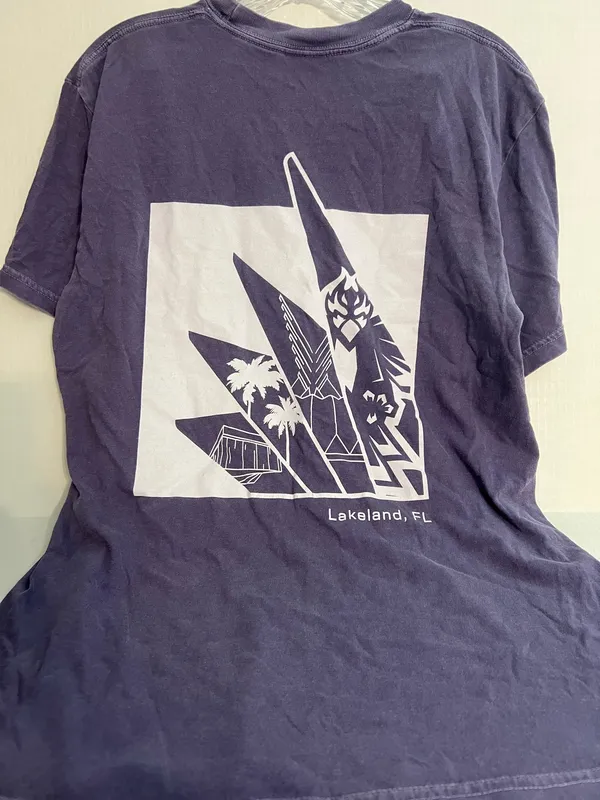 Comfort Colors Florida Polytechnic University Purple Graphic T-Shirt - Image 3