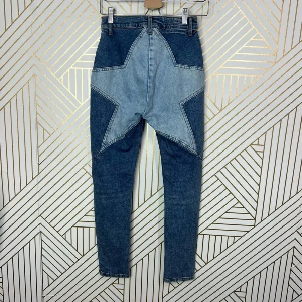 Revice Venus Crop Star Jeans in‎ Stargazer Medium Wash Blue Size 26 - Image 8