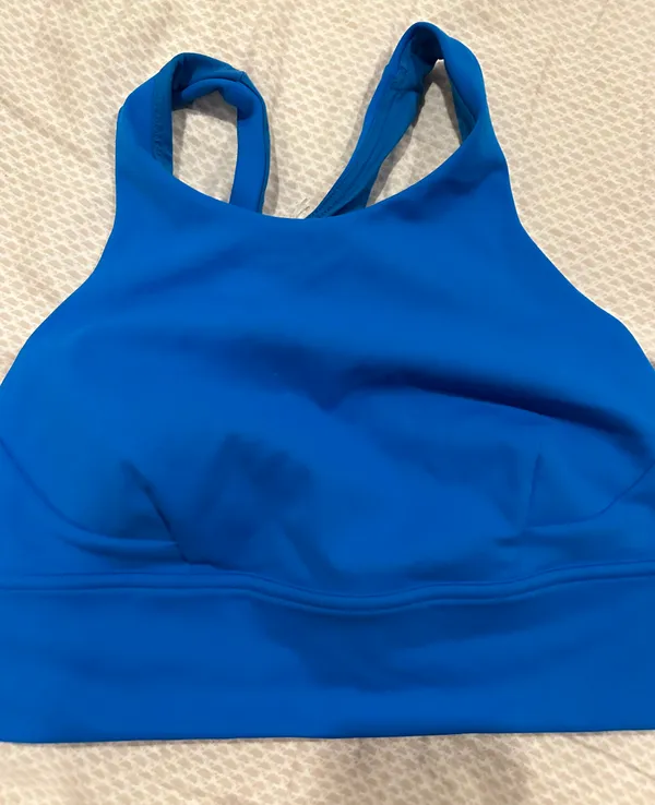 Lululemon wunder train longline bra C/D cup in poolside - Image 2