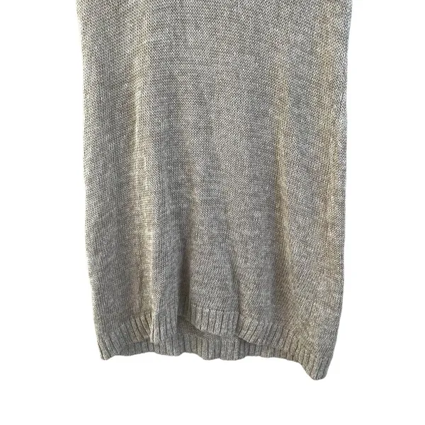 Soft Surroundings Metallic Linen Blend Cowl Neck Sleeveless Tunic Dress L NWT - Image 4