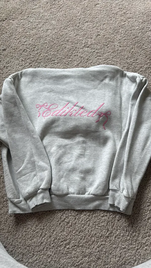 Edikted Hoodie Bow Grey - Image 2