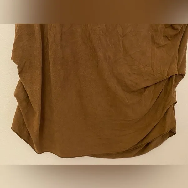 Vivace Brown Sleeveless Suede Western Cinched Waist Top Women’s Size unknown - Image 3