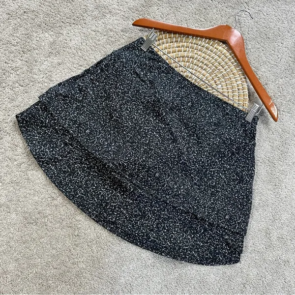 FootJoy Women’s Performance Layered Skort Skirt Pull On Golf in Black Speckled M - Image 3