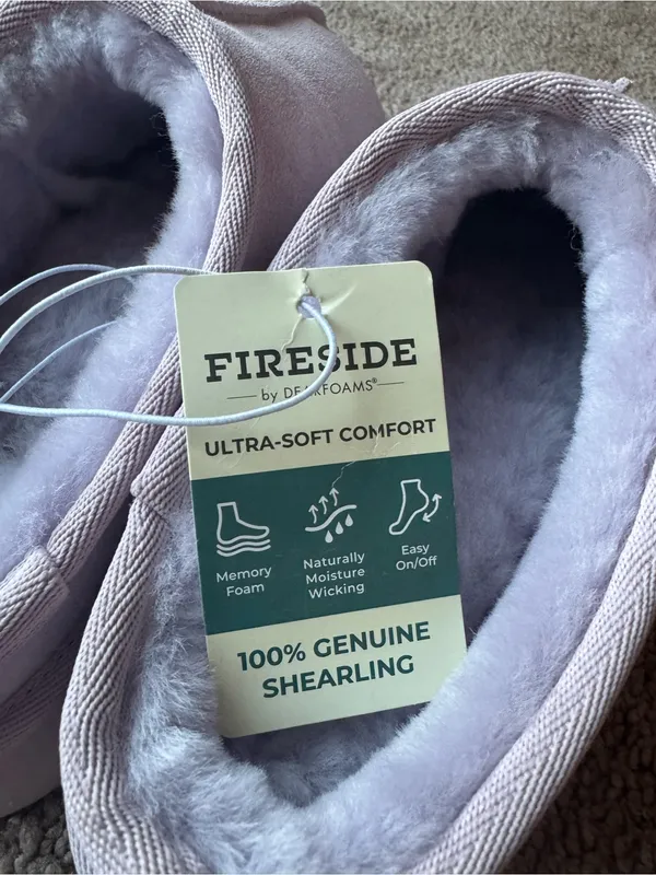 Fireside by Dearfoams Shearling Platform Slippers 8 - Image 4