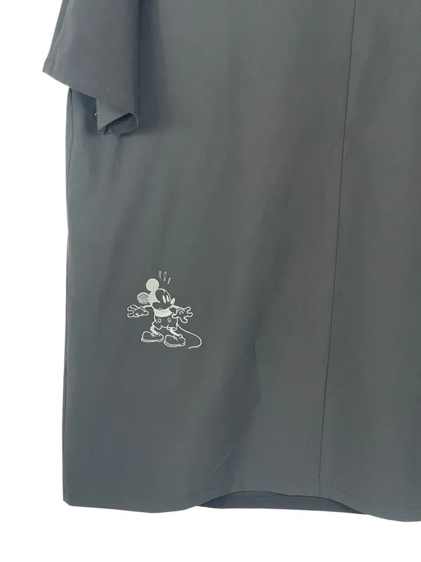 FIGS Disney Mickey Mouse Scrub Top Raglan Black Healthcare L NWT - Image 6