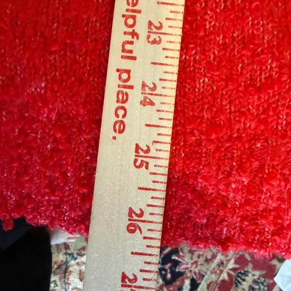 Rowing Blazers Target Sweater L Pink Red Striped Boucle Crewneck Soft Girl - Image 5