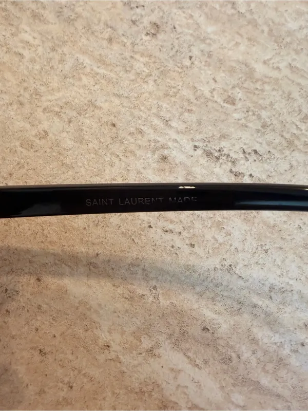 Saint Laurent Black Oval Sunglasses - Image 6