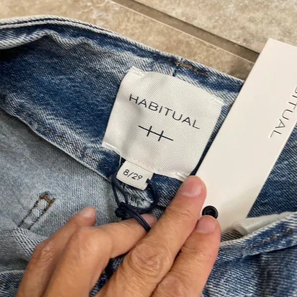 Habitual Womens Wide Leg High Rise Light Wash Denim Jeans Size 8/29 NEW boho - Image 4