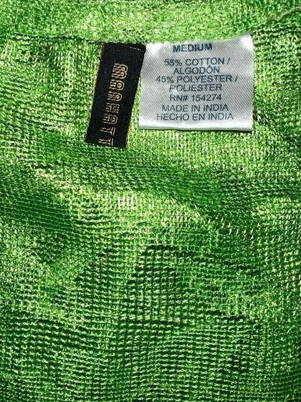 Green mesh cover up dress. - Image 6