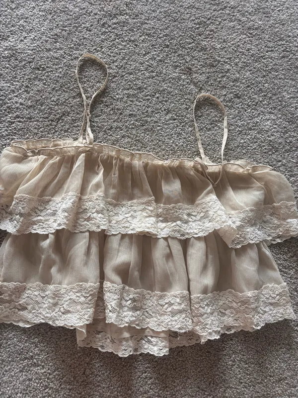 American Eagle ruffle tank top - Image 3