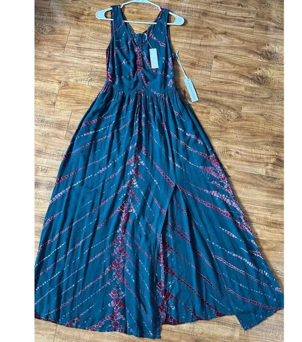 NWT Young Fabulous and Broke Tie Dye Maxi Dress Size Medium - Image 3