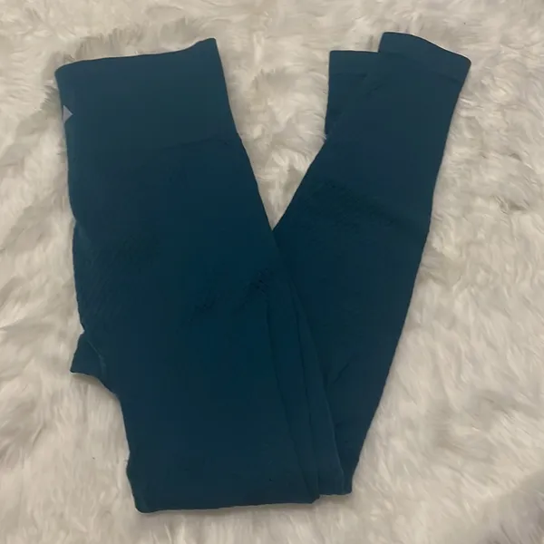 Balance Athletica (Vitality) Teal Quartz Energy Leggings Athleisure Gym Seamless - Image 3
