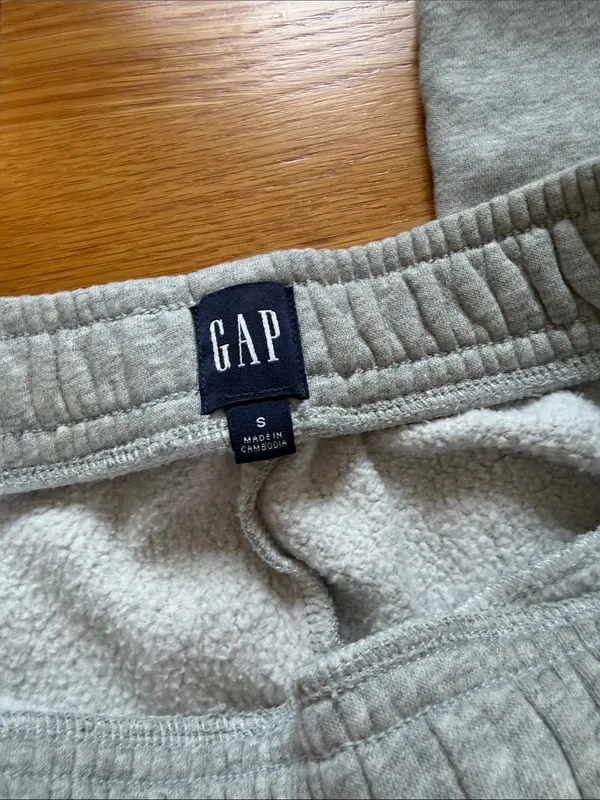 GAP Light Gray Women's Cargo Jogger Sweatpants - Image 2