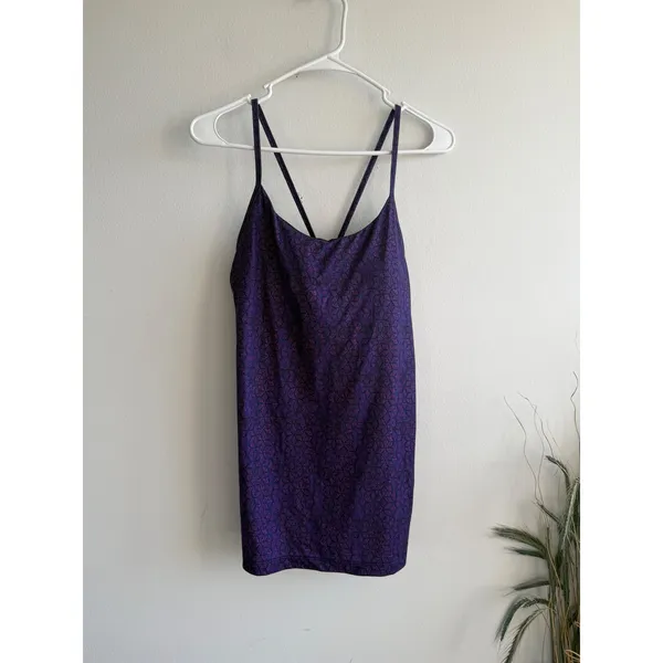 Patagonia Womens XL‎ Purple Geometric Strappy Criss Cross Shelf Bra Tank Top - Image 2