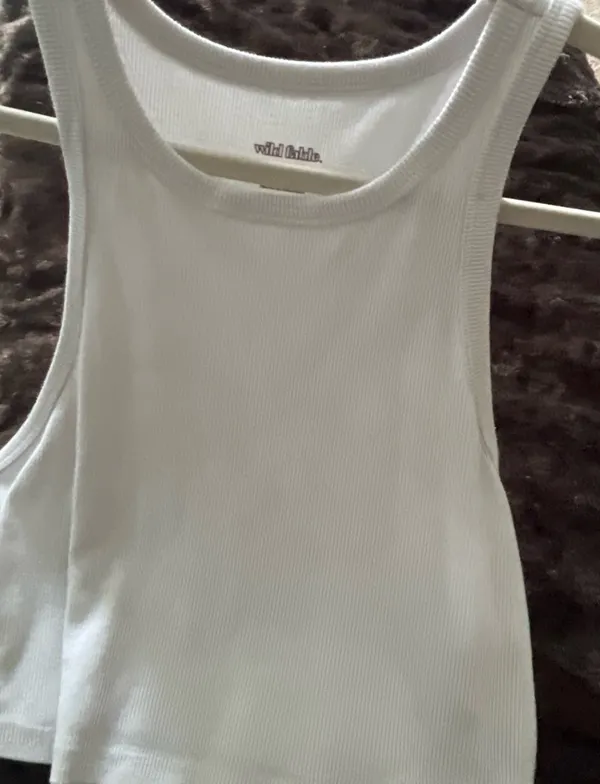 Wild Fable Universal Thread white ribbed tank top #universalthread #ribbed - Image 2