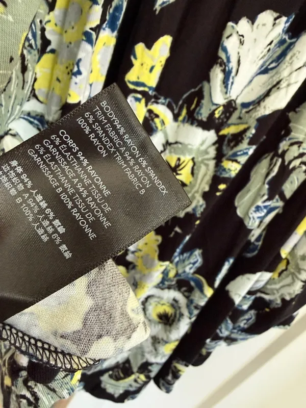 NWT Free People Baja Babe Cold Shoulder Floral Print Top Black Combo Size Medium - Image 8