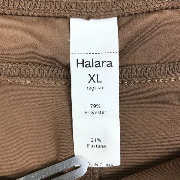 HALARA Day Stretch High Waist Flare Yoga Pant Sz XL Brown Athletic Travel Casual - Image 8