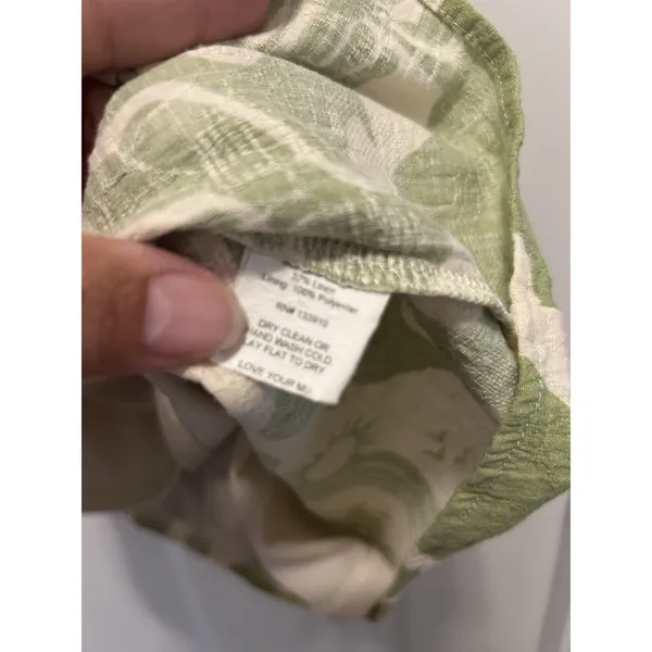Show Me Your Mumu Green Floral Puff Short Sleeve Cut Out Mini Dress Size Medium - Image 6