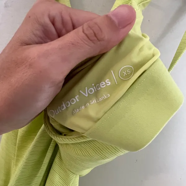 OUTDOOR VOICES- The Exercise Dress Heathered Yellow Size XS - Image 7