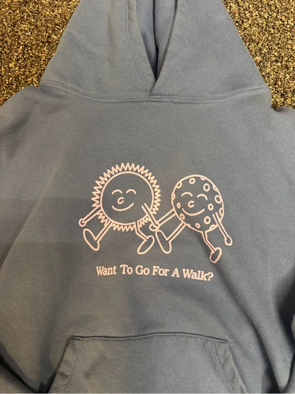 Lonely Ghost "Want To Go For A Walk?" hoodie - Image 2