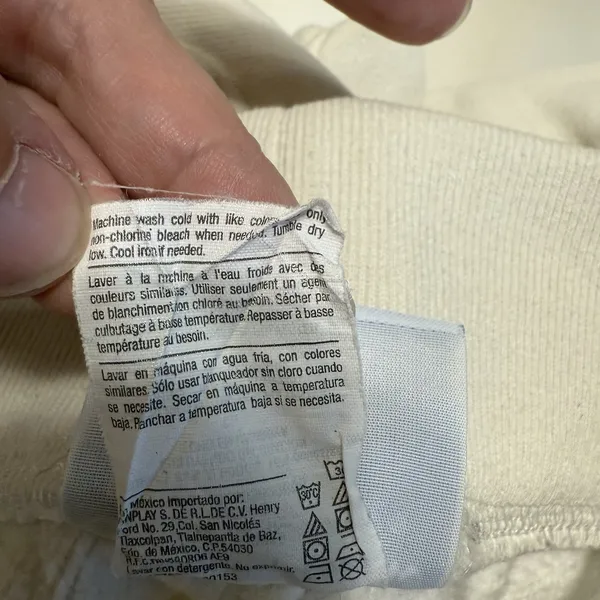 Champion Sweatpants Reverse Weave‎ Womens Sz Small Cream Spellout Jogger 90s - Image 9