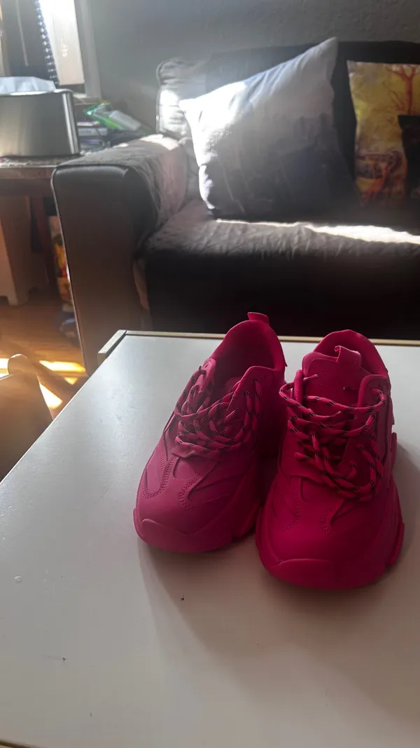 Steve Madden Possession Sneakers Hot Pink - Image 3