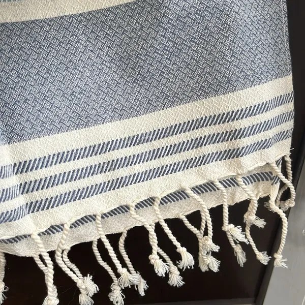 Like New Anthropologie Tribe Alive Fringed Poncho Top One Size - Image 5