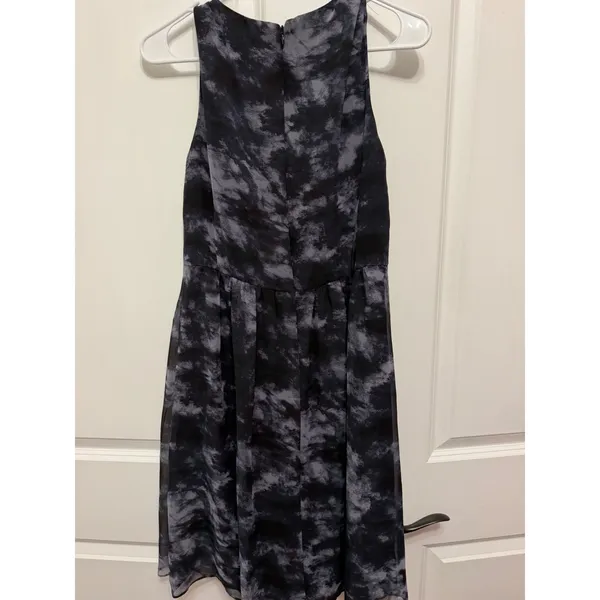 Coldwater Creek Womens Black Grey Abstract Print Sleeveless V-Neck Dress Size 6 - Image 4