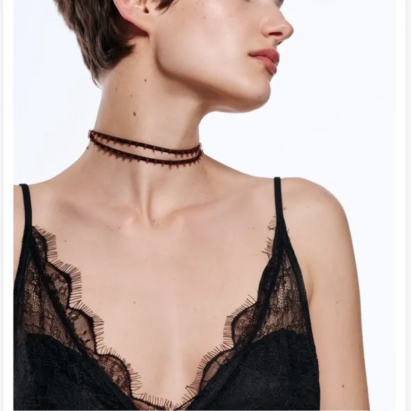 Zara Elegant Black Lace Maxi Dress - Image 5