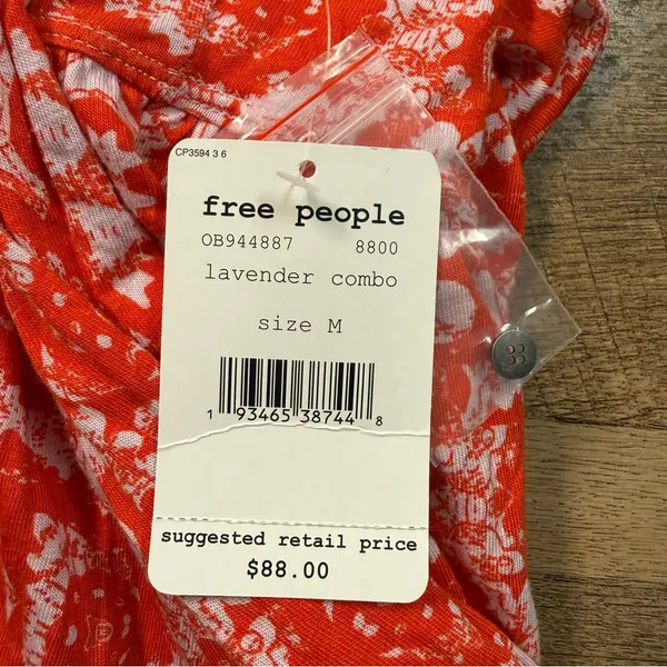 NWT Free People Mimi Halter Tunic Tank Top in Lavender Combo Women’s Size Medium - Image 10