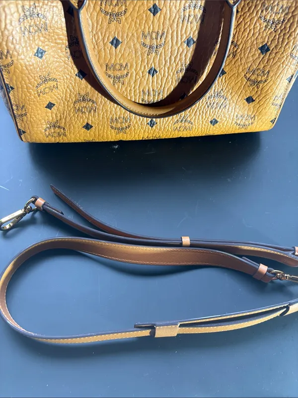 MCM Ella Boston Bag in Visetos - Pre-loved - Image 13
