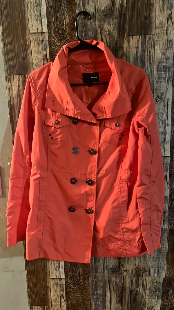 Hurley Women’s Lightweight Jacket Size Small Removable Hoodie - Image 5