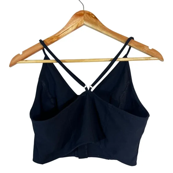 Intimately Vest Of All Free People Corset Crop Top Black Minimalist Edgy Size M - Image 6