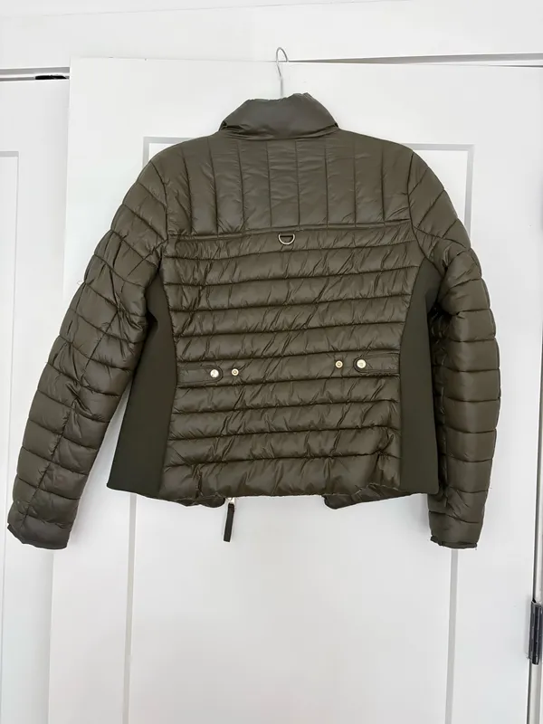 Love Tree Olive Green Fitted Puffer Jacket - Image 5
