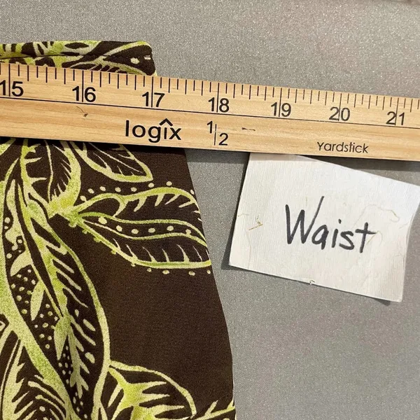 Intriguing Threads Size XL Brown Green Asymmetrical Skirt Fairy Romantic Y2K - Image 9